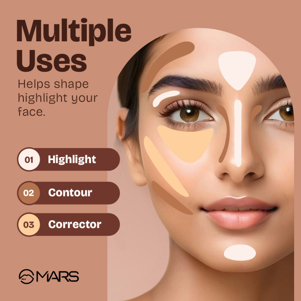 MARS Cosmetics SPF 50 PA++++ Cancel Concealer - 01-Veil | Grocsy