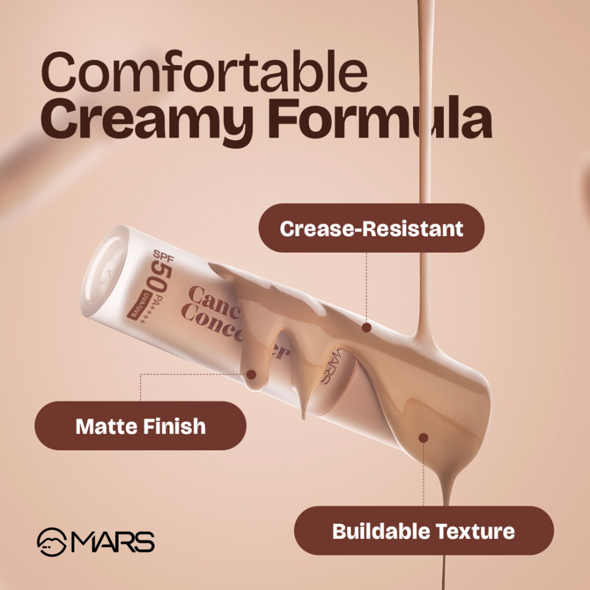 MARS Cosmetics SPF 50 PA++++ Cancel Concealer - 05 Sandstone | Grocsy