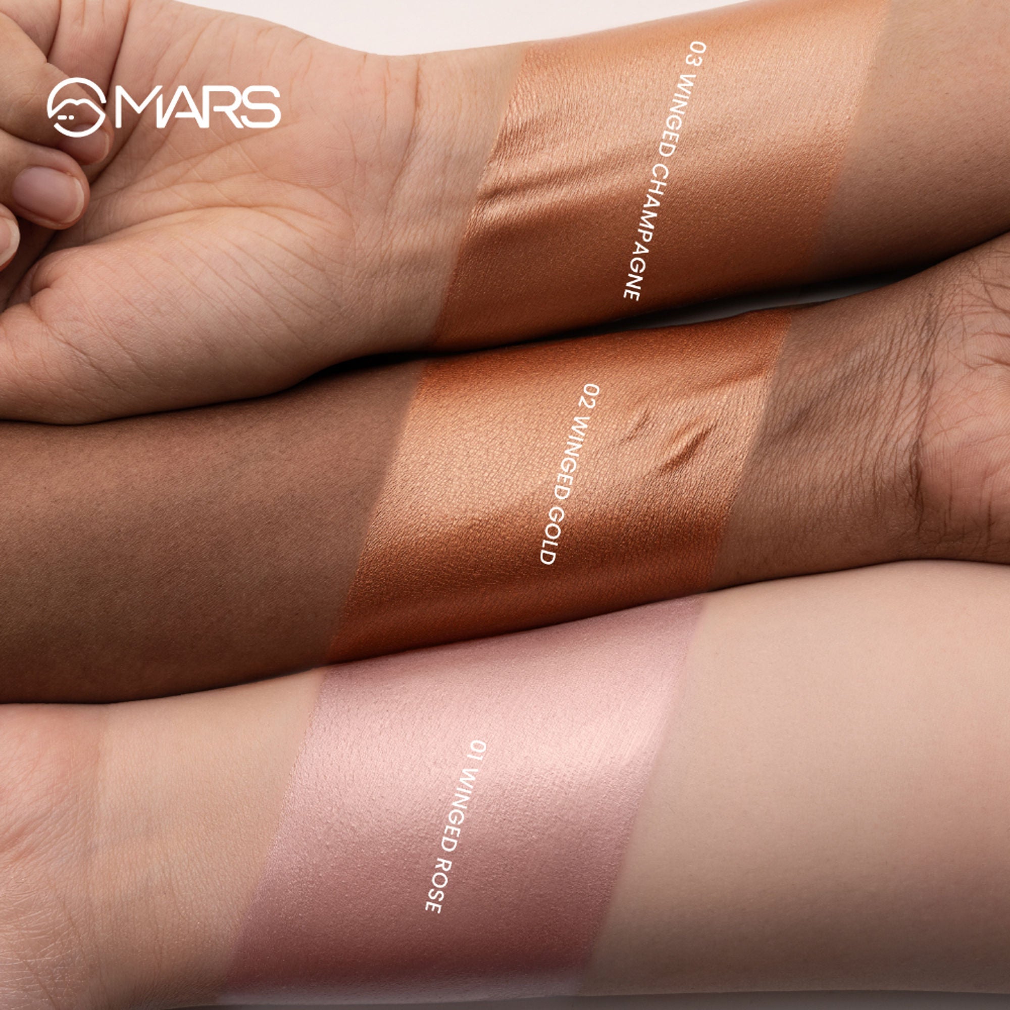 MARS Cosmetics Glow Fly Liquid Highlighter - 01-Winged Rose | Grocsy