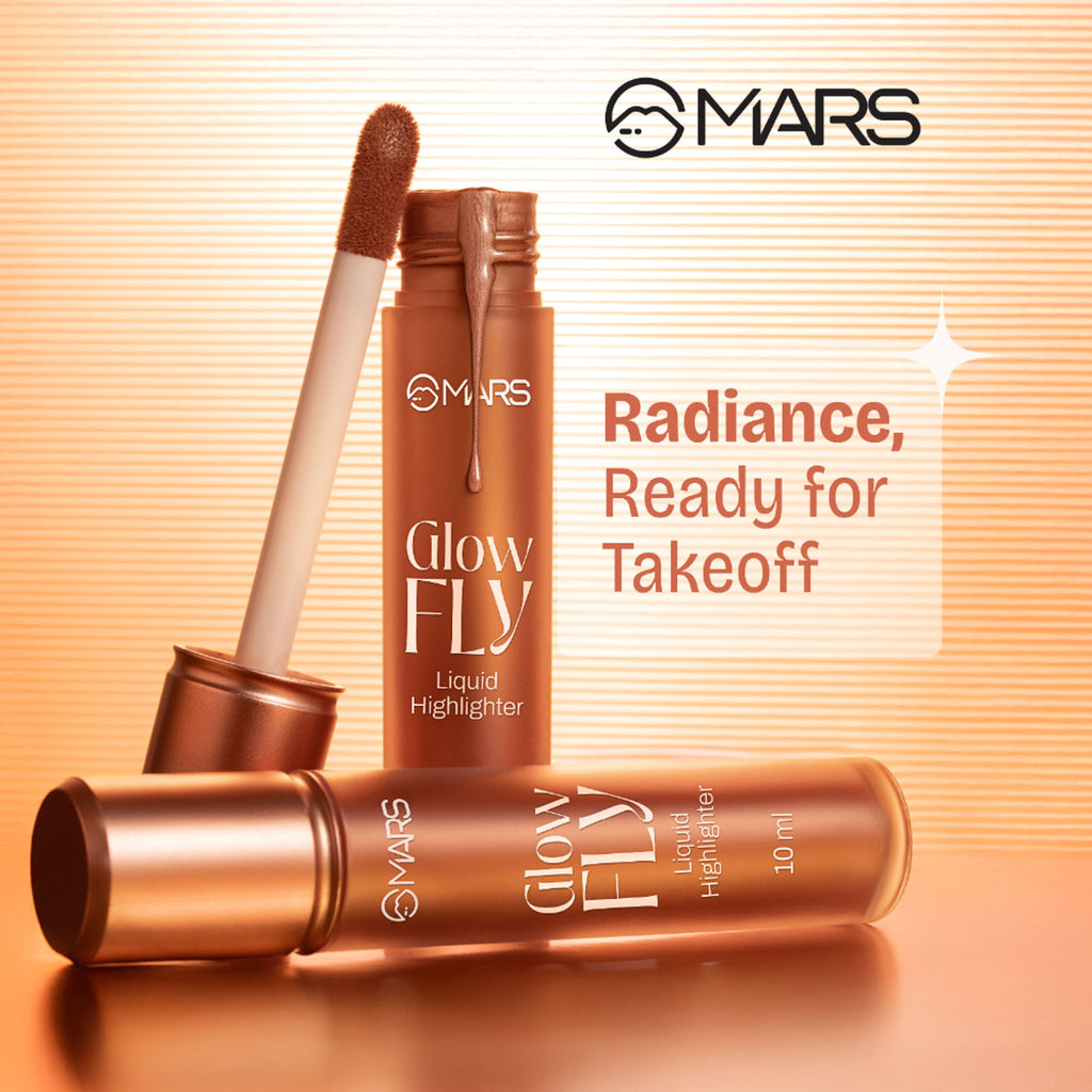 MARS Cosmetics Glow Fly Liquid Highlighter - 02-Winged Champagne | Grocsy