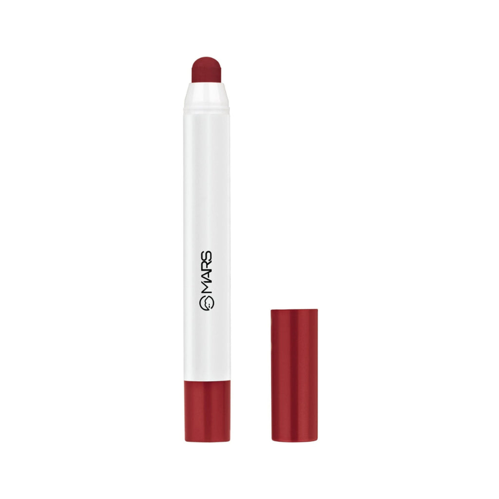 MARS Cosmetics Cloud Kiss Soft - Matte Lip Crayon - 12 Crimson Mist | Grocsy