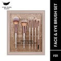Swiss Beauty Professional Face & Eye Brush, Soft Synthetic Bristles , Flawless Application- Set of 6 | Grocsy