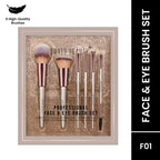 Swiss Beauty Professional Face & Eye Brush, Soft Synthetic Bristles , Flawless Application- Set of 6 | Grocsy
