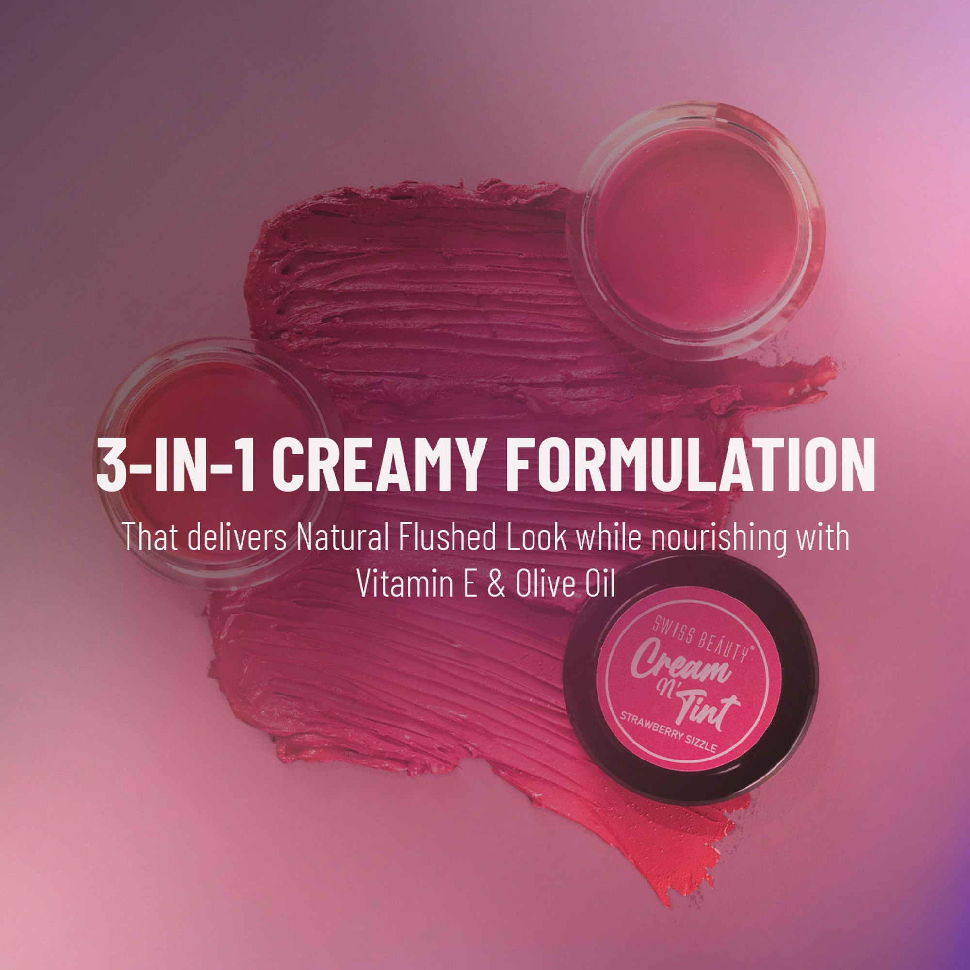 Swiss Beauty Lip & Cheek Cream - Berrylicious | Grocsy