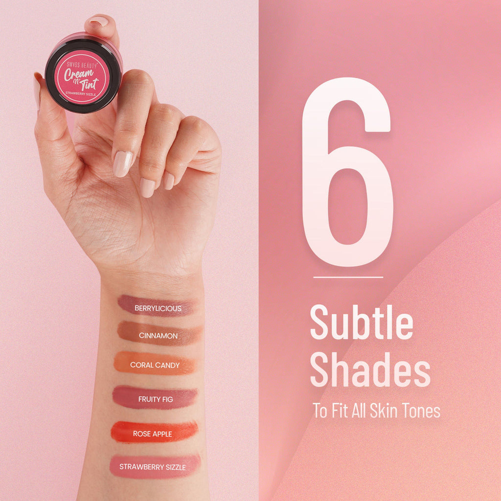 Swiss Beauty Lip & Cheek Cream - Strawberry Sizzle | Grocsy
