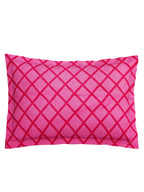 SEJ by Nisha Gupta White & Pink Floral 144 TC Cotton 1 King Bedsheet with 2 Pillow Covers | Grocsy