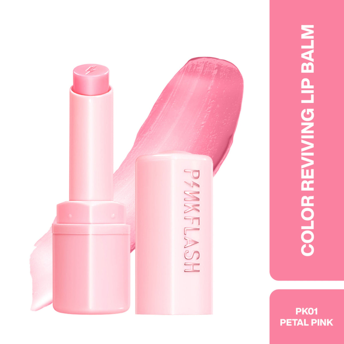 PINKFLASH Color Reviving Lip Balm - Hot Pk01 Petal Pink | Grocsy