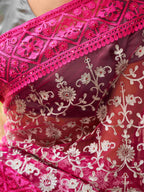 Tikhi Imli Embellished Beads and Stones Net Heavy Work Saree | Grocsy