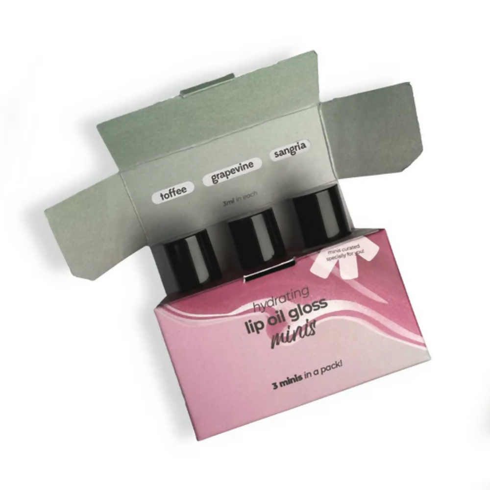 Ruby's Organics Lip Oil Gloss Minis Pack - Sunset | Grocsy
