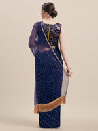 Tikhi Imli Blue Embellished Saree | Grocsy