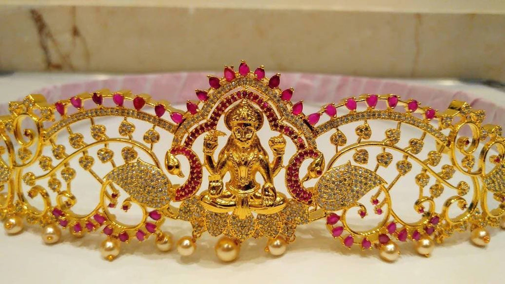 AD Ruby Temple Bridal Waist Belt | Grocsy