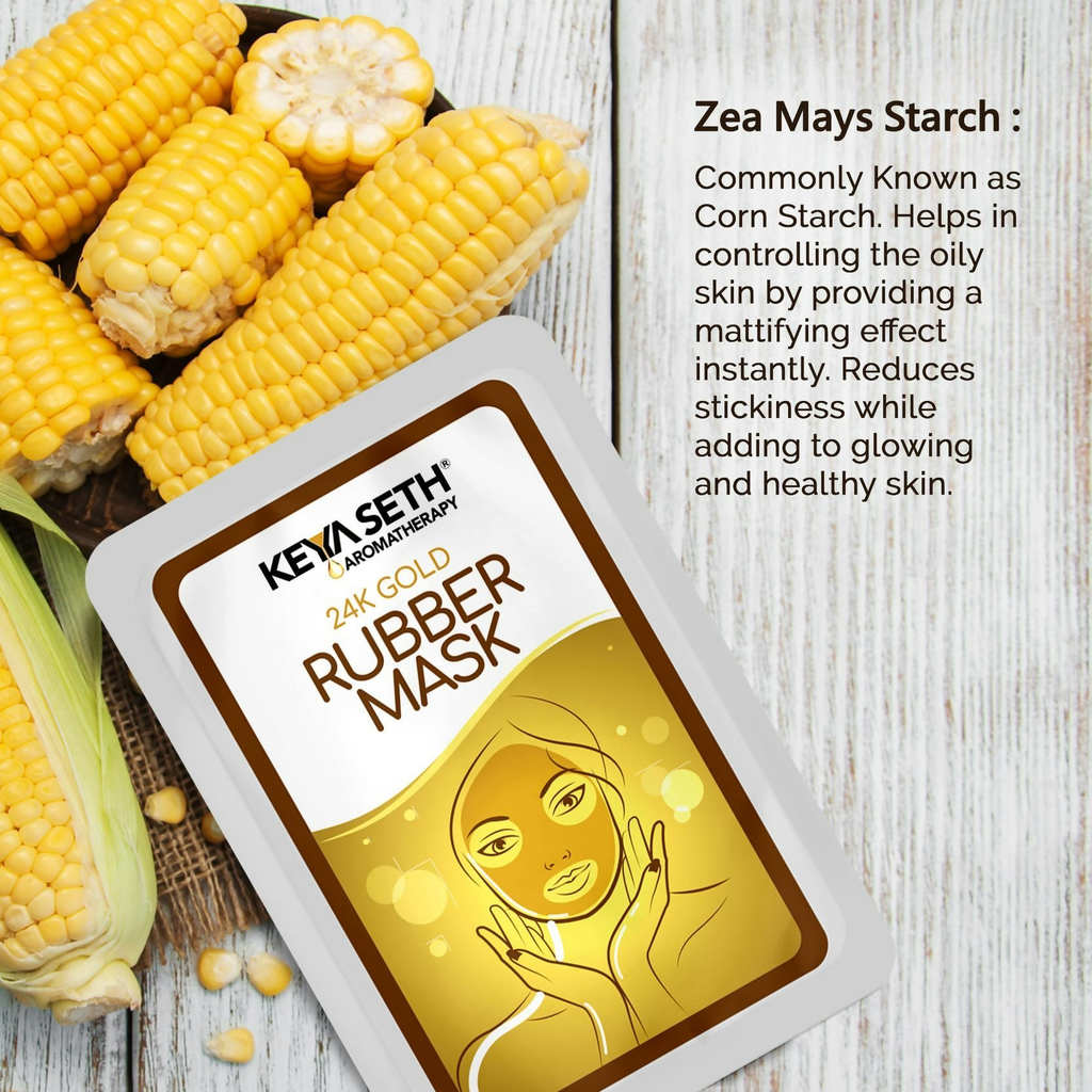 Keya Seth Aromatherapy 24k Gold Rubber Facial Mask | Grocsy
