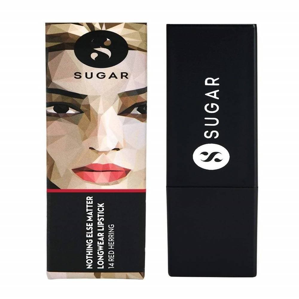 Sugar Nothing Else Matter Longwear Lipstick - Red Herring (Raspberry Pink, Reddish Pink) | Grocsy