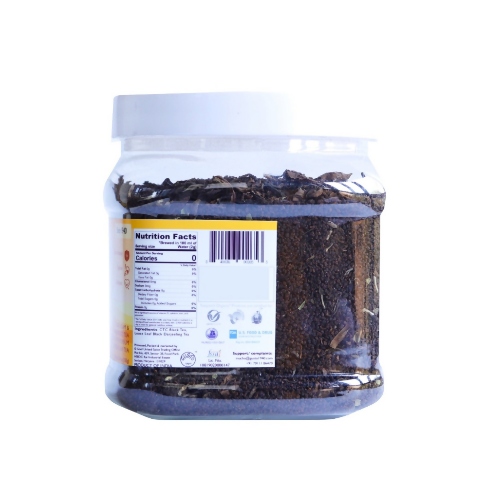 Tassyam Organics Royal CTC Tea | Chai - Jar | Grocsy