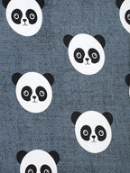 Home Sizzler Grey & White Graphic 144 TC Bedsheet with Pillow Covers | Grocsy