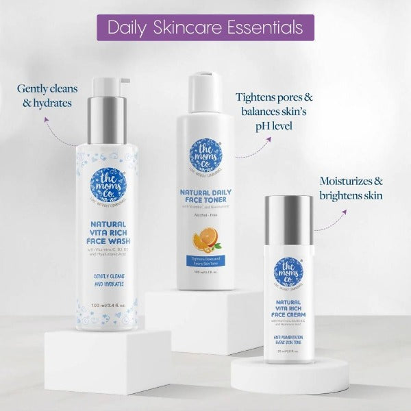 The Moms Co Daily Skin Care Essentials Box | Grocsy