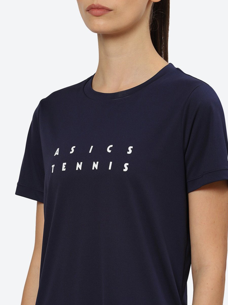 ASICS Women Typography Court Graphic Printed T-shirt | Grocsy