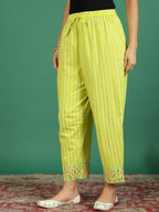 Sangria Pure Cotton Embroidered Kurta & Trouser With Dupatta | Grocsy
