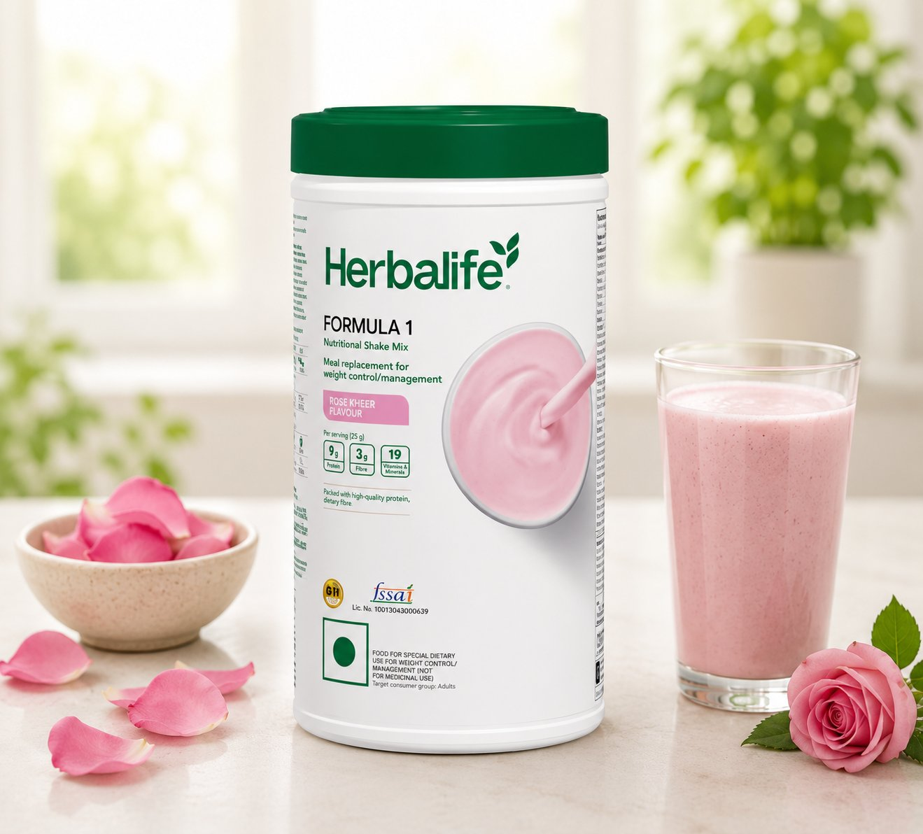 Herbalife Formula 1 - Nutritional Shake Mix - Rose Kheer Flavour | Grocsy