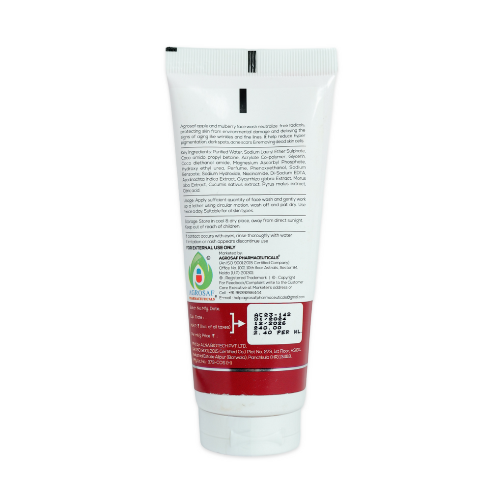 Agrosaf Apple Mulberry Face Wash | Grocsy