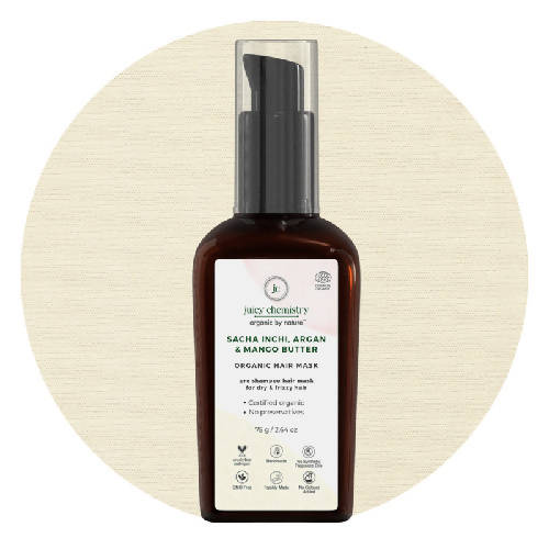 Juicy Chemistry Sacha Inchi, Argan & Mango Butter Hair Mask | Grocsy