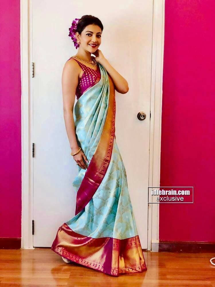 DEIANA'S Beautiful Designer Golden zari Soft Lichi Silk Saree - Sky | Grocsy