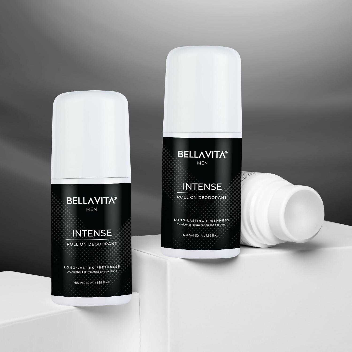 Bella Vita Intense Natural Underarm Roll On Deodorant for Men | Grocsy
