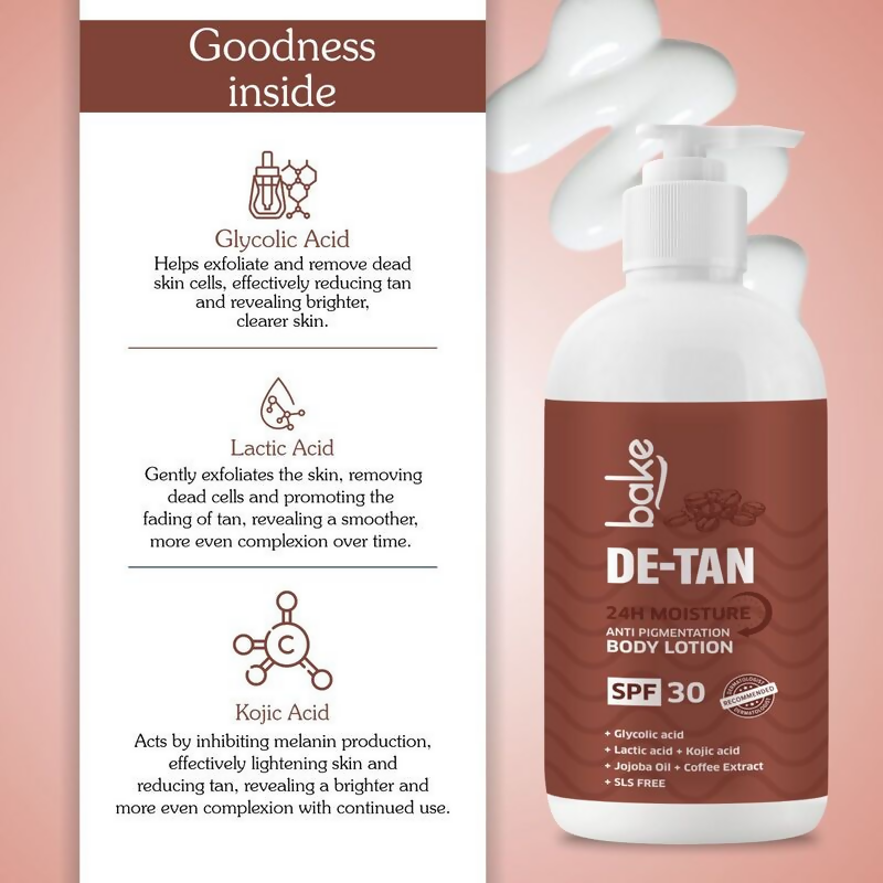 Bake De-Tan Anti Pigmentation Coffee Body Lotion | Grocsy