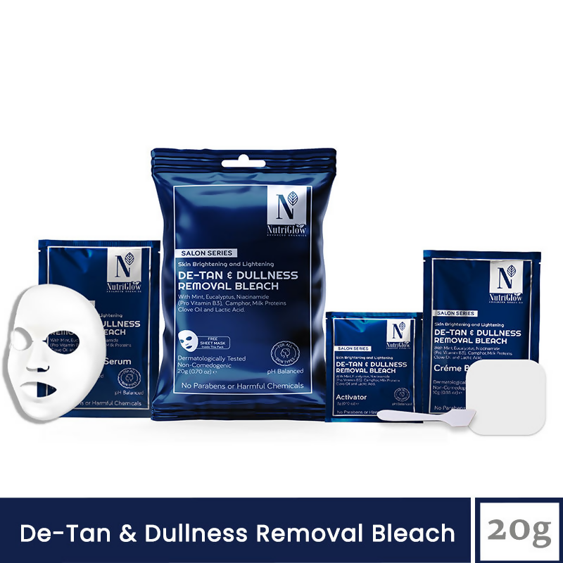 NutriGlow Advanced Organics De-Tan & Dullness Removal Bleach | Grocsy