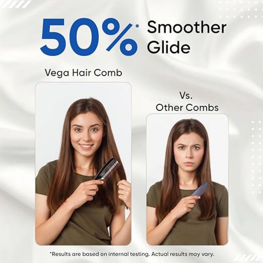 Vega Detangling Comb with 2 Row Teeth | Grocsy