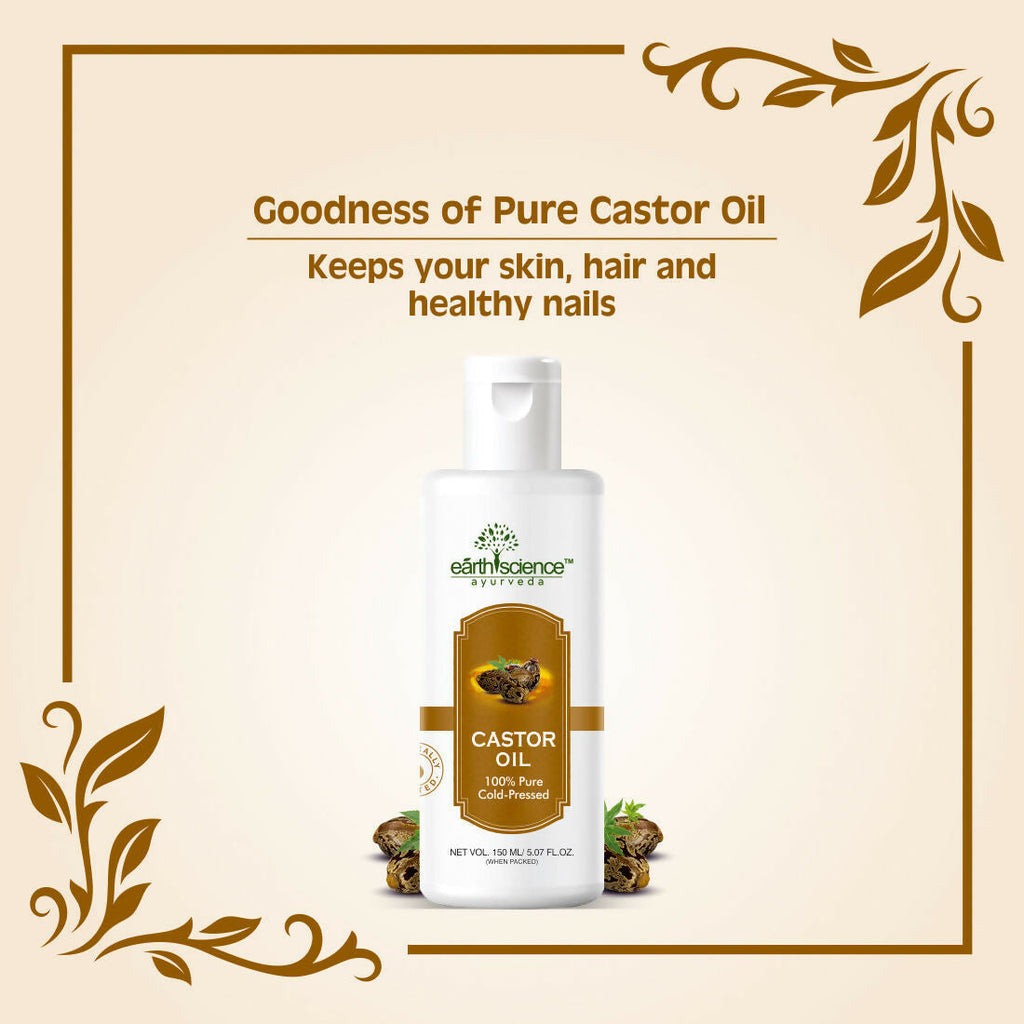 Earth Science Ayurveda 100% Pure Castor Oil | Grocsy