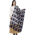 A R Silk Payal Gold Print Fancy Dupatta Color Navy Dupatta or Chunni | Grocsy