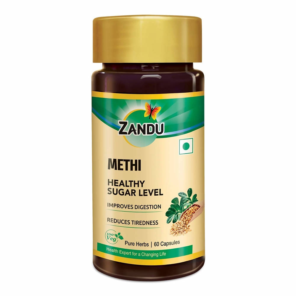 Zandu Methi Healthy Sugar Level Capsules | Grocsy