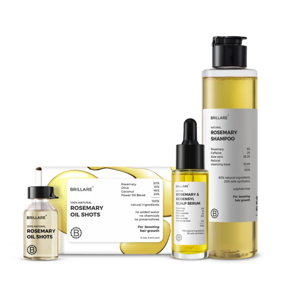 Brillare Rosemary Oil Shots For Visible Hair Growth | Grocsy
