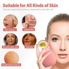 Ice Face Roller Silicone Facial Cube for Eyes Neck Massage Remove Dark Circle - Pink | Grocsy