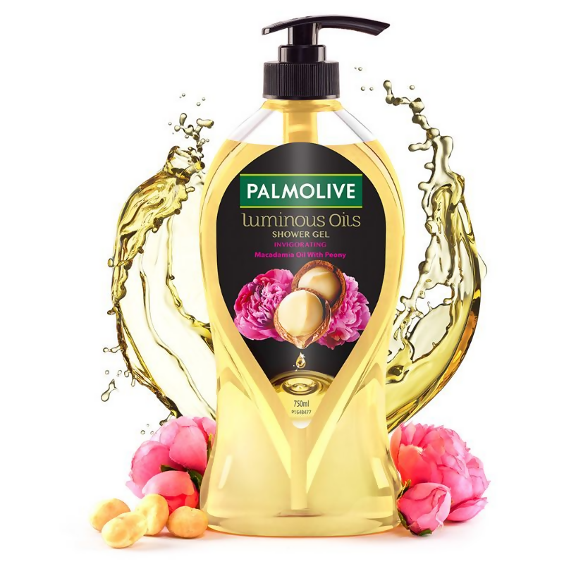 Palmolive Macadamia Oil & Peony Flower Luminous Oils Invigorating, Moisturizing Body Wash | Grocsy