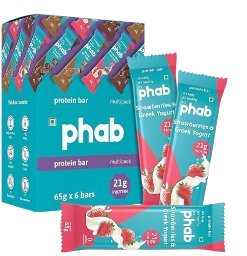 Phab Protein Bars With Protein Strawberries & Greek Yogurt | Grocsy