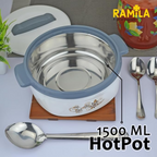 ramila Brand Insulated Inner Steel Casserole for Roti - White | Grocsy