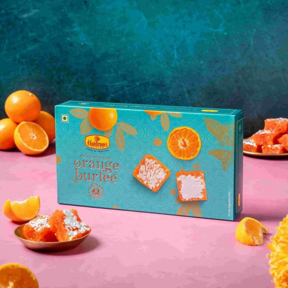 Haldiram's Orange Burfee | Grocsy