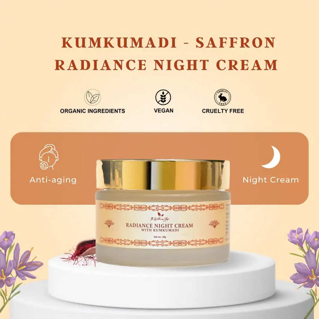 The Wellness Shop Radiance Kumkumadi Night Cream | Grocsy