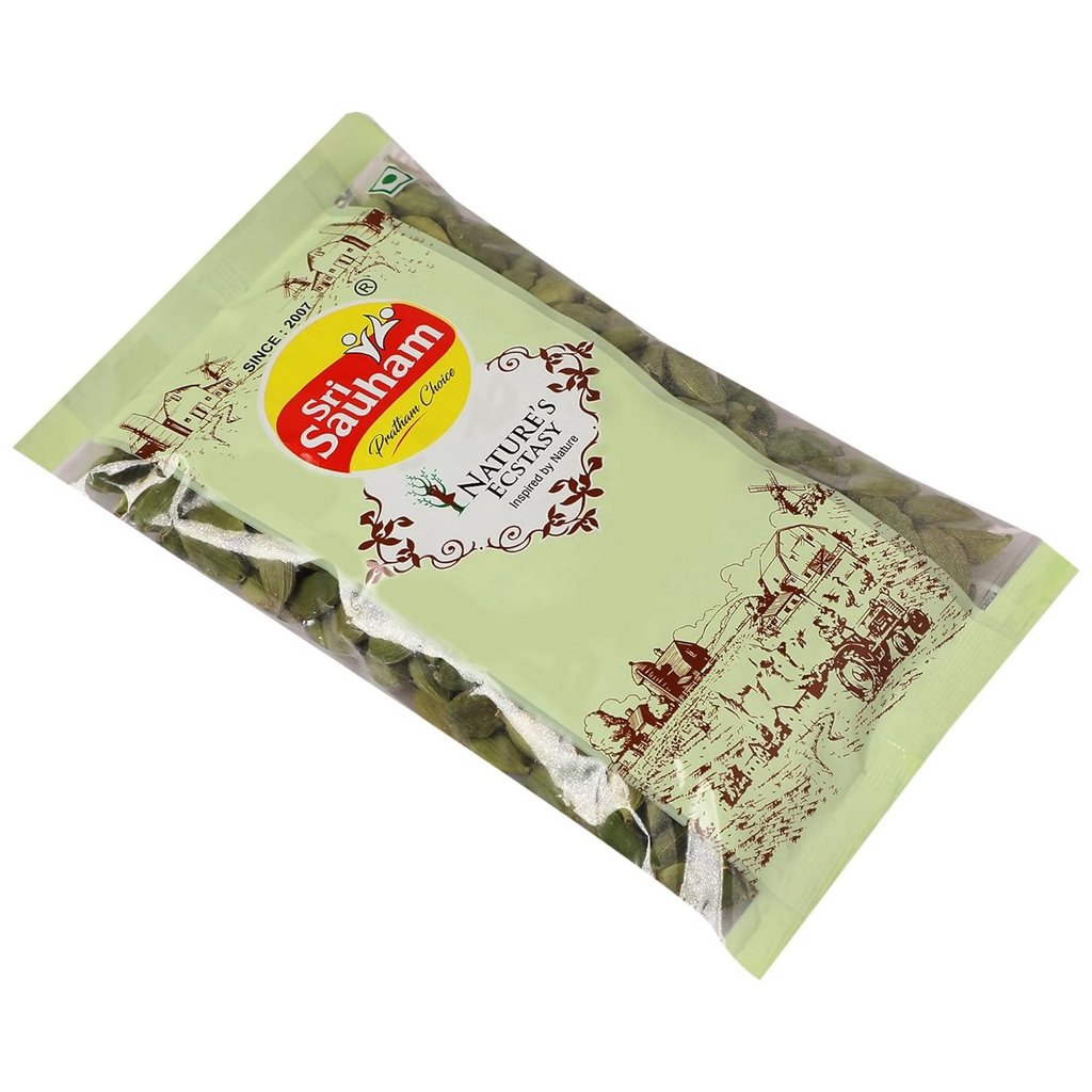 Sri Sauham Spices Green Cardamom (Choti Elaichi) | Grocsy