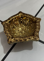 Wood estate Crafted From Metal Designer Diya | Grocsy