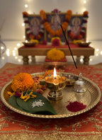Wood estate Crafted From Metal Designer Diya | Grocsy