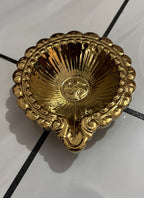 Wood estate Crafted From Metal Designer Diya | Grocsy