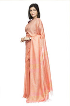 Mominos Fashion Peach Color Bhagalpuri Saree | Grocsy