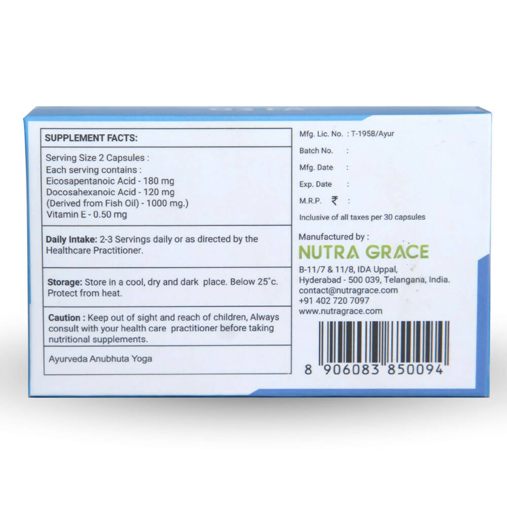 Nutra Grace Fish Oil O3 FA Capsules | Grocsy