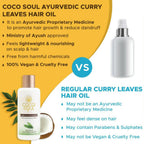 Coco Soul Curry Leaves Hair Oil | Grocsy