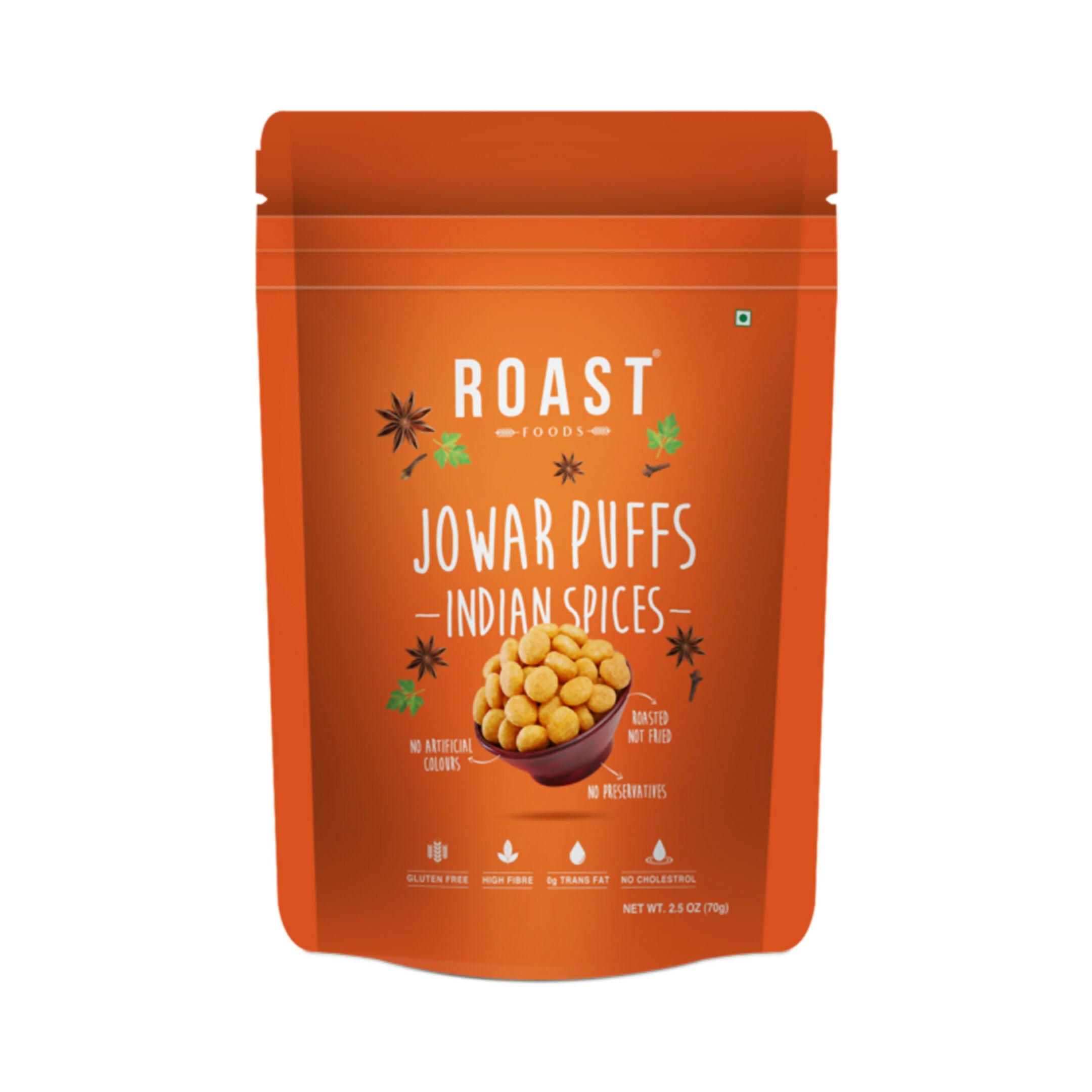 Roast Foods Jowar Puff Indian Spices | Grocsy