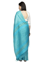 Mominos Fashion Firozi Color Bhagalpuri Saree | Grocsy