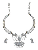 Joban Fashion Women Handcrafted Dual Tone Set Of Necklace & Earrings | Grocsy